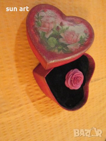 романтична кутия за бижу във форма на сърце, снимка 6 - Романтични подаръци - 26273319