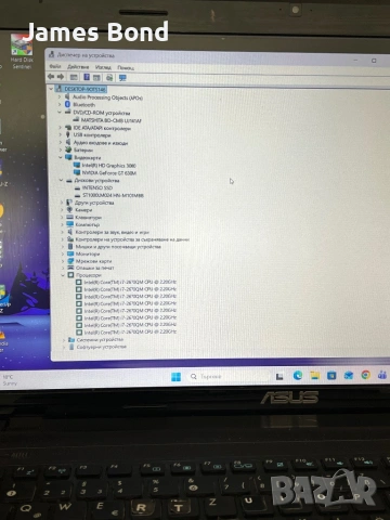 Лаптоп Asus / 18.4” / i7 / 32GB RAM / 500GB SSD / 1TB / Nvidia , снимка 2 - Лаптопи за дома - 53873024