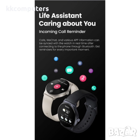 HAYLOU LS05 Lite Смарт часовник- 1.38" дисплей, 100 спортни режима, мониторинг на съня и сърдечния р, снимка 8 - Смарт часовници - 52536787