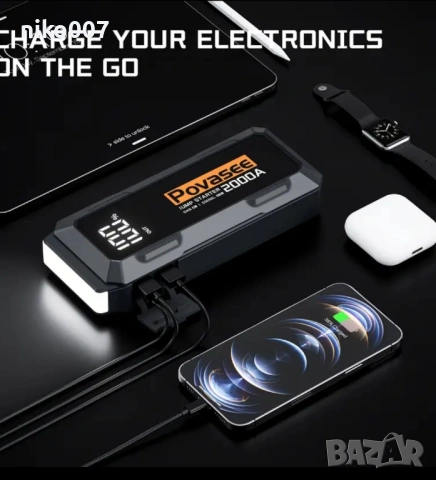 Стартер за акумулатор Jump Starter 12v за автомобил-ван-джип-бус, снимка 11 - Аксесоари и консумативи - 53849111