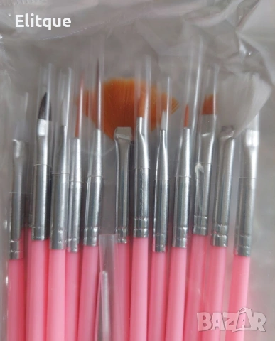 Комплект от 15 броя четки за маникюр и педикюр ZJY53, снимка 2 - Продукти за маникюр - 53396796