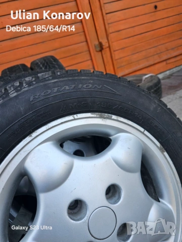 Гуми с джанти Debica 185/65/R14/джанти-болтовото разстояние 5x139.7 мм, снимка 7 - Гуми и джанти - 53835185
