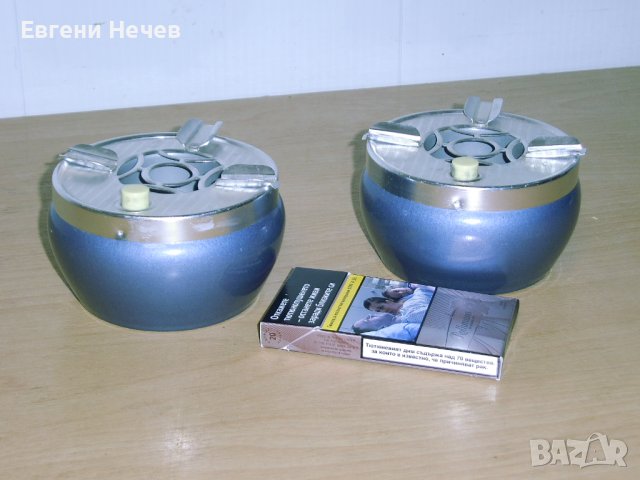    2 -бр.   МЕТАЛНИ   ПЕПЕЛНИЦИ   С   ОТВАРЯЩО    СЕ  ДЪНО - ДВАТА  ОБЩО   ЗА 20 лева ., снимка 5 - Други стоки за дома - 41856987