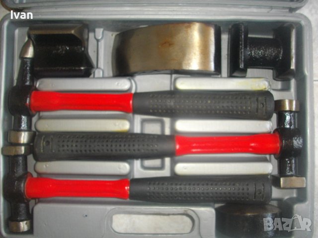 Нов Немски Профи Ръчен ТЕНЕКЕДЖИЙСКИ Комплект Наковални Различни Чука-Специализирани-WESTFALIA-6кг, снимка 2 - Други инструменти - 41538058