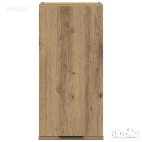 vidaXL Шкаф за баня за стенен монтаж, дъб артизан, 32x20x67 см, снимка 4 - Шкафове - 56148358