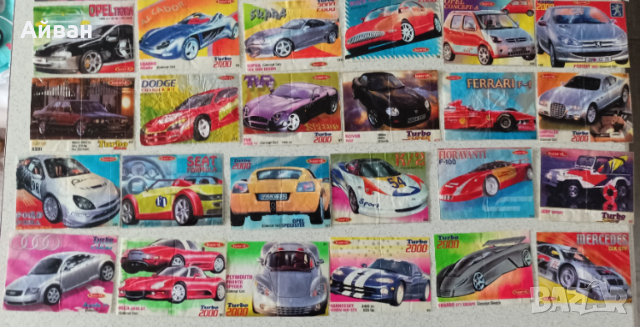 Стари картинки от дъвки Турбо иПауър Рейнджърс , снимка 2 - Колекции - 53574537