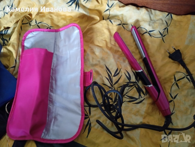 Керамична Преса за коса-с 10 нива ,тример за вежди,машинка за маникюр и педикюр, снимка 4 - Преси за коса - 51497952