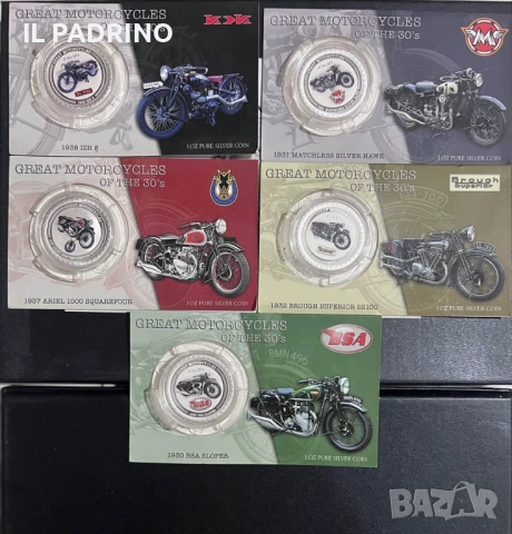 Серия 5 мотора сребро от 30-те по 1 унция OZ 2007