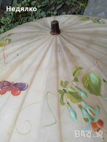 Стар дамски чадър за слънце,1900-1920г, снимка 10 - Антикварни и старинни предмети - 35815045