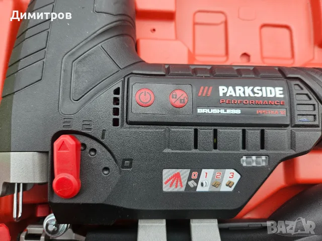 Акумулаторно зеге Parkside PPSTKA 20-Li А1 Чисто ново! 5 години гаранция., снимка 4 - Триони и циркуляри - 56023911
