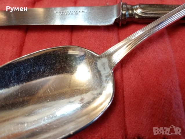 Продавам сребърни прибори „Christofle“ , снимка 5 - Антикварни и старинни предмети - 53530354