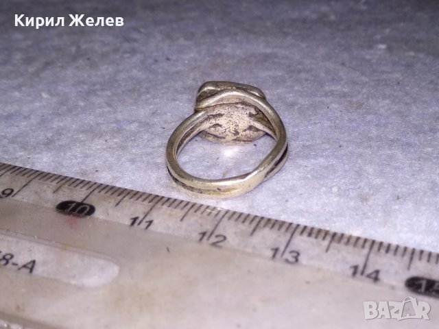 КРАСИВ АРТ НУВО СРЕБЪРЕН ПРЪСТЕН ВИСОКА ПРОБА СРЕБРО Стара ИЗЯЩНА РЪЧНА МАЙСТОРСКА ИЗРАБОТКА 38536, снимка 13 - Антикварни и старинни предмети - 41450892