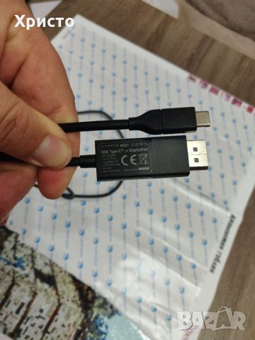 Кабел Vivanco 45527, от USB Type-C към DisplayPort, дължина 1.5 метра, снимка 2 - Лаптоп аксесоари - 35928754