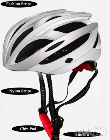 Умна каска за велосипед с LED светлина, каска за колело със стоп светлина, каска за колоездене, шлем, снимка 6 - Аксесоари за велосипеди - 38729528