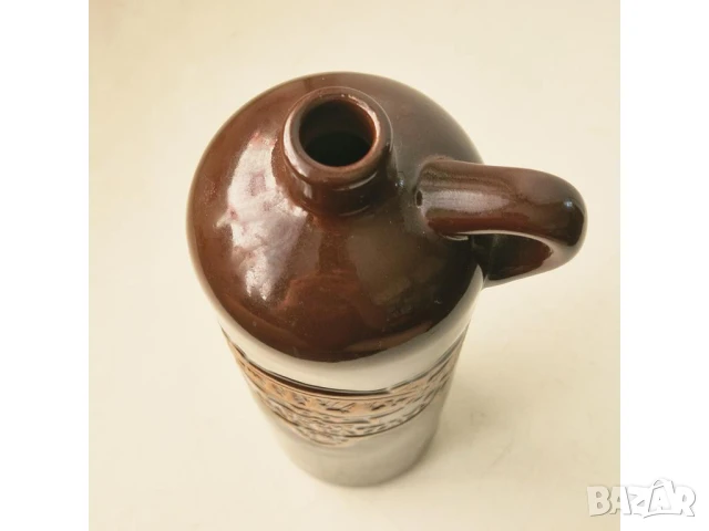 Колекционерска фирмена керамична бутилка Рижски балсам