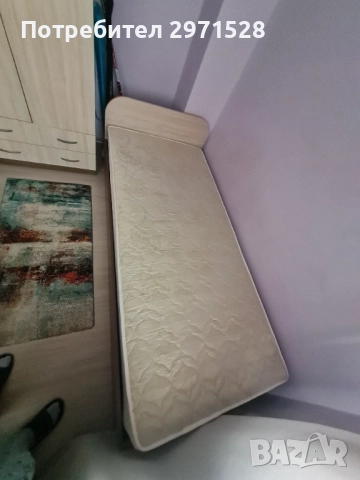 Легло, гардероб и шкаф за телевизор, снимка 3 - Спални и легла - 52789328