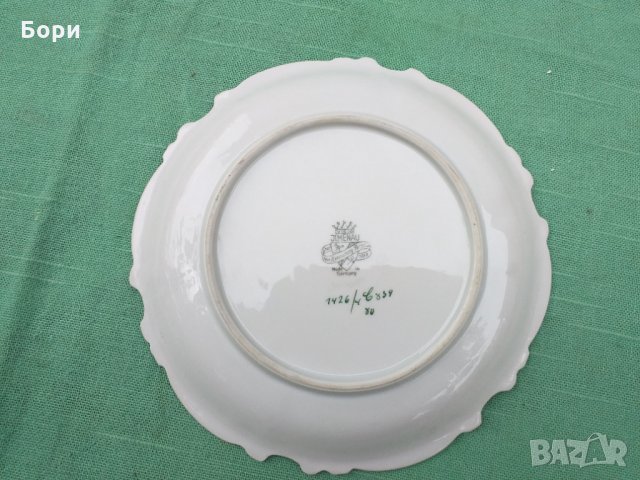 Rococo VEB JLMENAU 1426/ 1934г Порцелан немски, снимка 8 - Чинии - 34560804