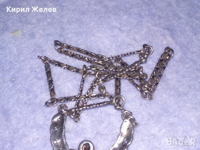 ПРЕВЪЗХОДНО СРЕБЪРНО ДИЗАЙНЕРСКИ АРТ МОДЕЛ КОЛИЕ ВИСОКА ПРОБА СРЕБРО с ЦИРКОН РЪЧНА ИЗРАБОТКА 36159, снимка 18 - Колиета, медальони, синджири - 39547567