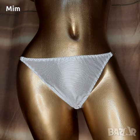 М  Бяла бикина странично с златист синджир , снимка 4 - Бельо - 35784863