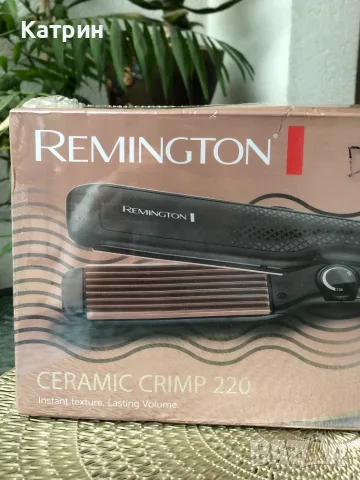 Преса за Вафли Remington Ceramic Crimp 220 S3580 за обем и текстура, снимка 7 - Преси за коса - 55953040