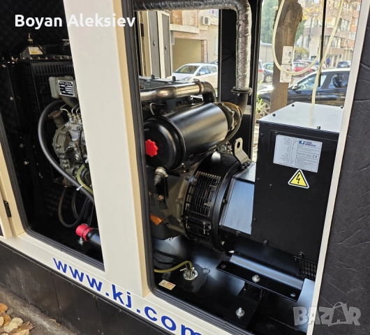 Дизелов трифазен генератор, стационарен, 75kVA,  с компютърно управление, на 62 работни часа, снимка 9 - Генератори - 52584993