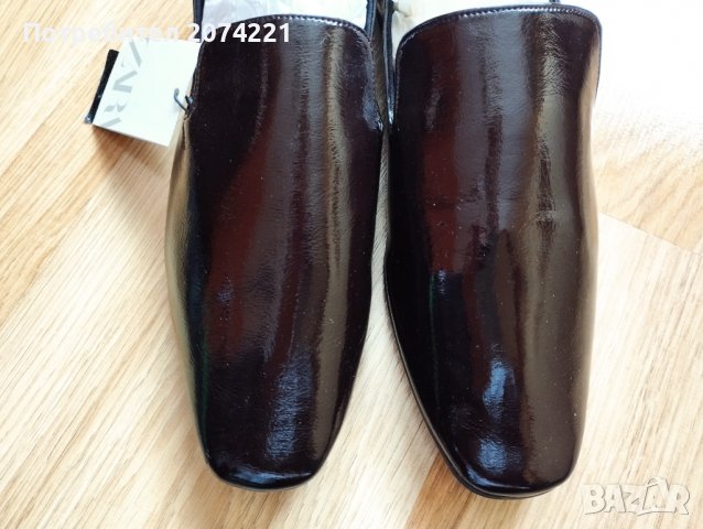 Равни лачени обувки, снимка 4 - Дамски ежедневни обувки - 35822712