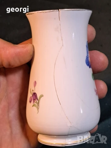счупена ваза Meissen 27/1, снимка 4 - Вази - 51408678