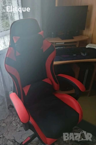 Ергономичен геймърски офис стол с лумбална и шийна опора – комфорт за игра и работа без умора, снимка 6 - Столове - 53145521