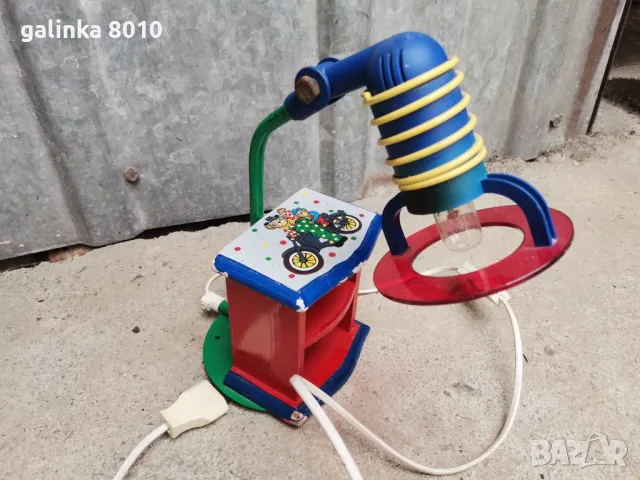 Стара работеща детска лампа, снимка 5 - Антикварни и старинни предмети - 50208441