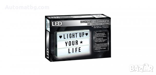 Магнитен светещ LED панел с букви, Automat, снимка 5 - Лед осветление - 34189057