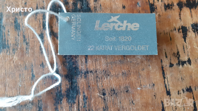 нож и ножица комплект Лерхе Lerche Солинген Solingen с 24 карата златно покритие и китайски лак,, снимка 13 - Антикварни и старинни предмети - 36132439