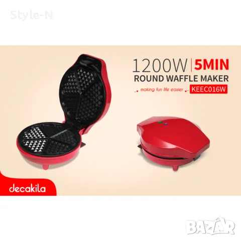 Гофретник DECAKILA, 1200W, снимка 2 - Гофретници - 50274209