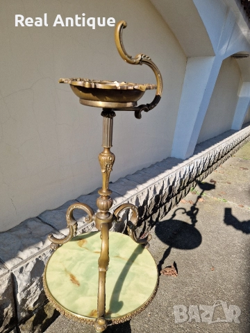 Уникален антикварен френски бронзов подов пепелник , снимка 5 - Други ценни предмети - 52803950