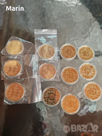 Монети със златно покритие , снимка 2 - Нумизматика и бонистика - 49812845