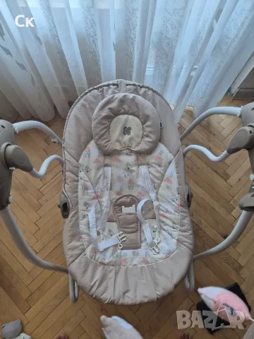 Бебешка люлка 2в1 Kikkaboo Mia Beige , снимка 5 - Детски люлки - 55750808