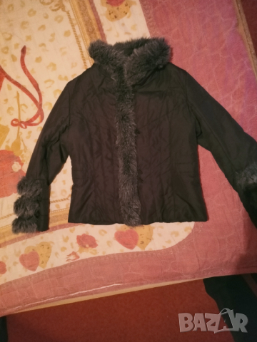 М. Тънко шушляково дамско яке. Графит.