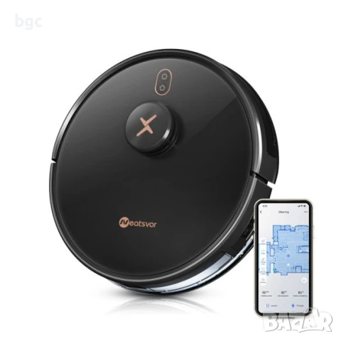 НОВ Робот прахосмукачка Neatsvor X600Pro, моп, навигация LiDAR, 6000Pa, 5200mAh, черен, снимка 5 - Прахосмукачки - 50470842