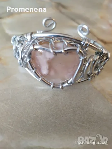 Гривни с естествени кристали, снимка 13 - Гривни - 47046344