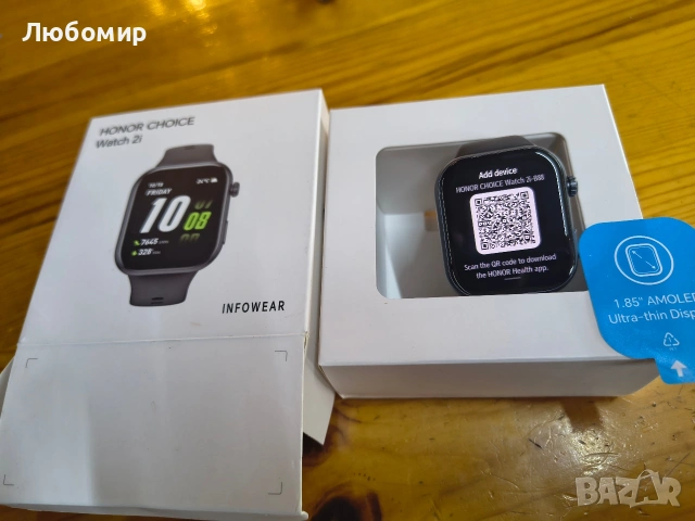 HONOR Choice Watch 2i, смарт часовник с Bluetooth разговори, 1.85 инча AMOLED, 14-дневна готовност , снимка 3 - Смарт часовници - 53424941