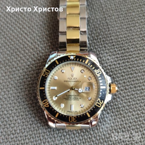 Мъжки часовник Rolex Submariner Two-Tone  Champagne Diamond 16613T, снимка 12 - Мъжки - 41978192