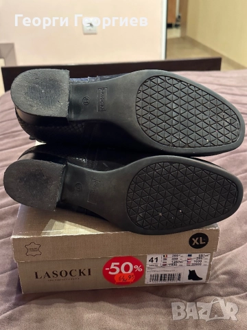 Дамски боти, естествен набук, снимка 5 - Дамски боти - 51480734