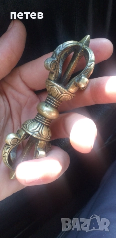 Бронзов тибетски   ритуален амулет.