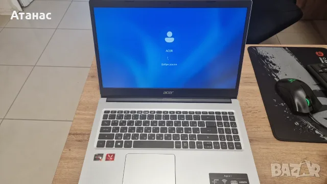 Acer Aspire 3 A315-23 / Ryzen 5 3500U / Vega 8 / 8GB DDR4 / 240GB M.2 SSD / FHD Anti-Glare / Win 11, снимка 2 - Лаптопи за дома - 55876002