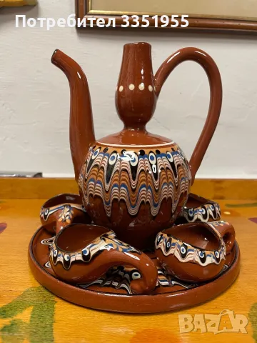 Сервиз за Ракия Троянска Керамика, снимка 2 - Сервизи - 50356772