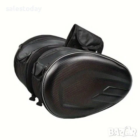 Мото Дисаги Carbon Look – Водоустойчиви и Разтегателни, 36L - 58L (за двете чанти), снимка 2 - Аксесоари и консумативи - 53823232