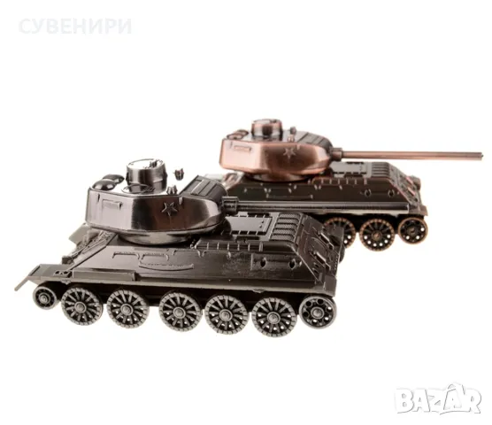 Декоративна фигурка от метал - танк с въртящи се гуми., снимка 5 - Подаръци за мъже - 48291585