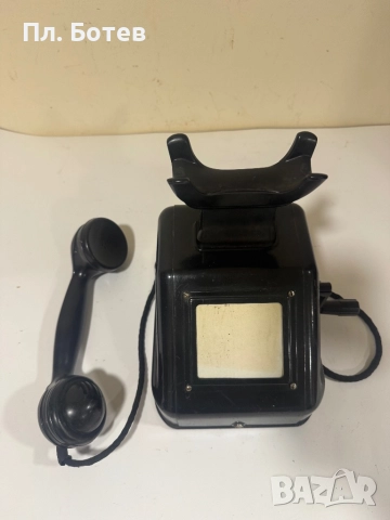 Стар метален телефон, снимка 5 - Антикварни и старинни предмети - 52977529