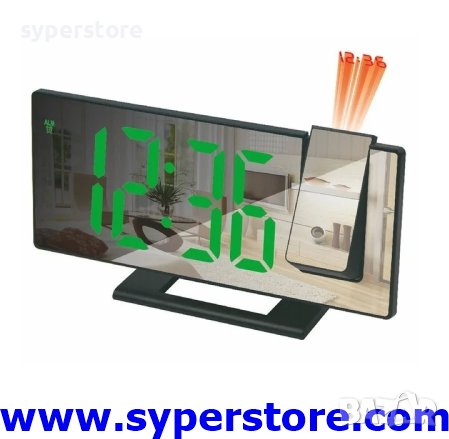 Часовник с проектор за таван, настолен Digital One SP00869 VST-896 на батерии и ток, снимка 2 - Други стоки за дома - 41943908