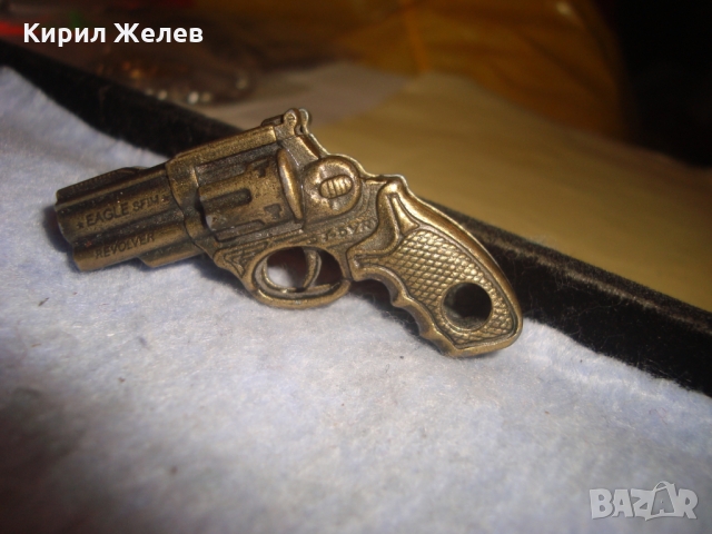 СТАРО МИНИ ПИСТОЛЕТЧЕ ИГРАЧКА МЕСИНГ 22696, снимка 4 - Колекции - 36107174
