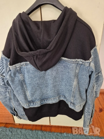 дънково яке с памучна част Радис, снимка 4 - Якета - 52962606